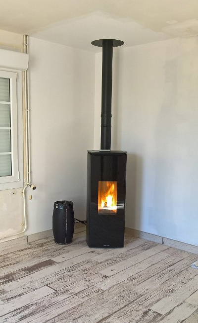 réalisation d'un poêle à granulé odette